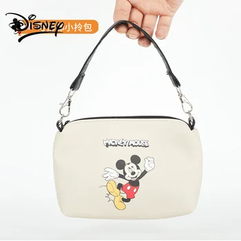 Disney Nauja Mickey Kosmetikos Krepšys Paprastas Rankų Nešiotis Kosmetikos Maišas Pvc, atsparus Vandeniui Saugojimo, Plovimo Maišelis Mažas Kvadratas Krepšys